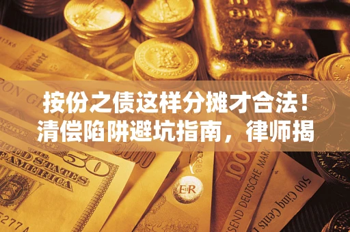 济南按份之债这样分摊才合法！清偿陷阱避坑指南，律师揭秘关键条款