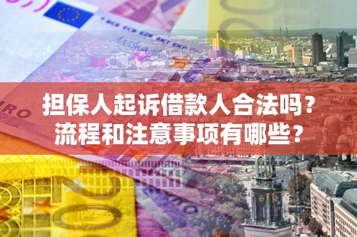 济南担保人起诉借款人合法吗？流程和注意事项有哪些？
