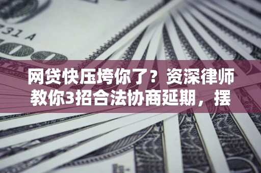 济南网贷快压垮你了？资深律师教你3招合法协商延期，摆脱暴力催收！