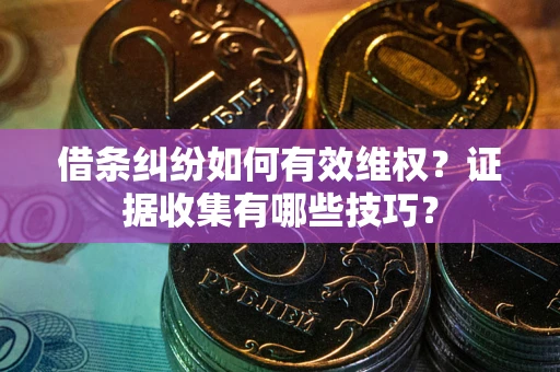 济南借条纠纷如何有效维权？证据收集有哪些技巧？