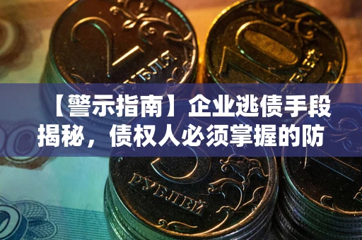 济南【警示指南】企业逃债手段揭秘，债权人必须掌握的防坑宝典