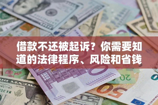济南借款不还被起诉？你需要知道的法律程序、风险和省钱技巧