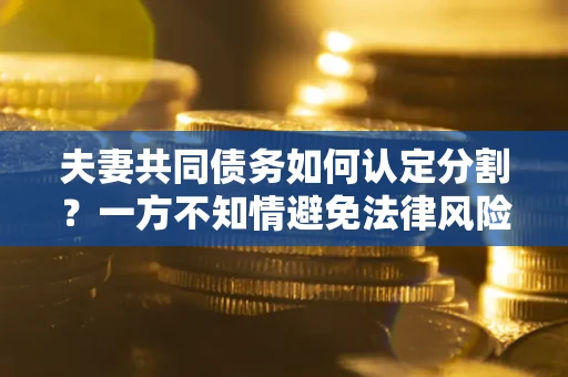 济南夫妻共同债务如何认定分割？一方不知情避免法律风险必看！